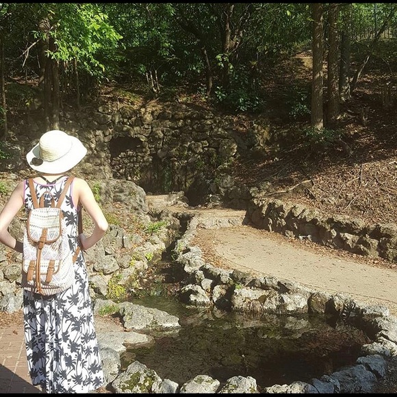 Palm tree maxi dress tropical - Picture 1 of 4